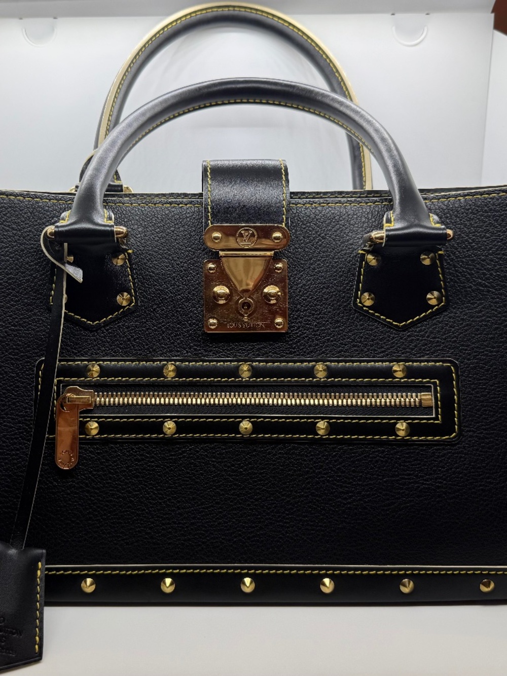 Louis Vuitton Suhali Le Fabuleux Studded Tote Black